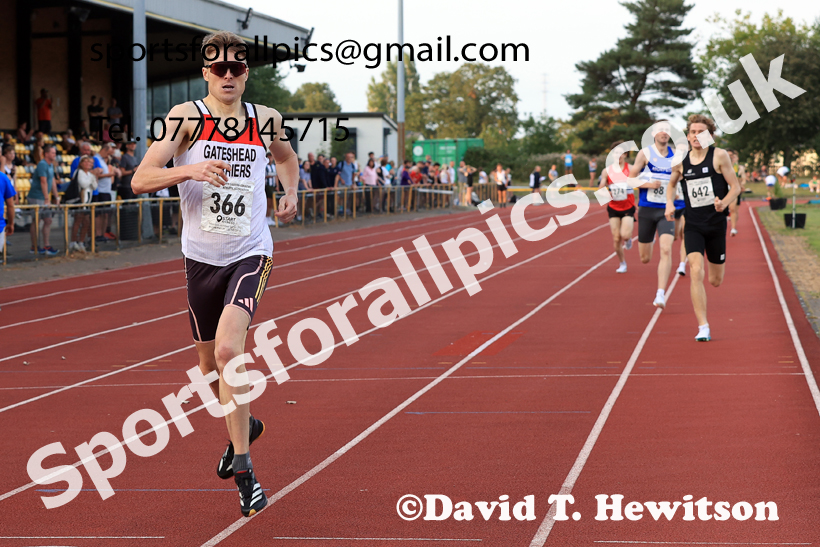 800 metres, 2025 NEGP No 6 Monkton, Wednesday, August 13th.  Photo: David T. Hewitson/Sports for All Pics